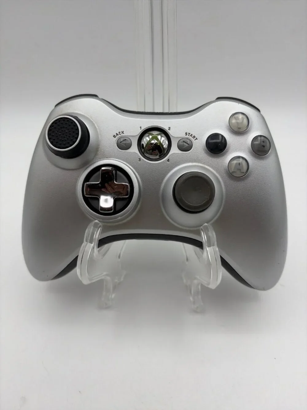 Genuine Microsoft Xbox 360 Wireless Controller Special Edition Silver Tested